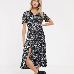 ASOS Wednesday’s Girl splice midi dress